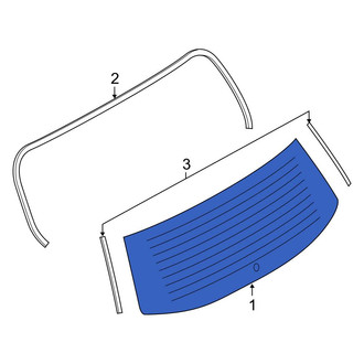Ford OE - Rear Back Glass