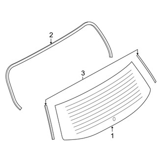 Ford OE - Back Door - Back Glass