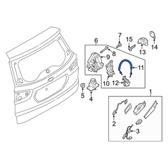 Ford OE - Rear Door Latch Cable