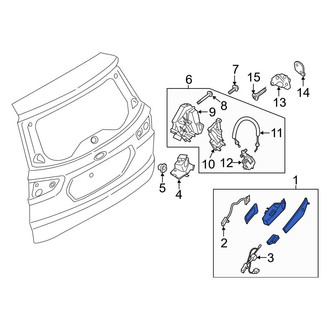 Ford OE - Rear Outer Exterior Door Handle