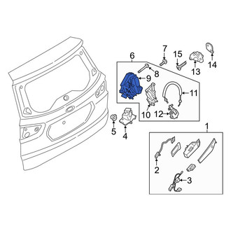 Ford OE - Rear Door Latch Assembly