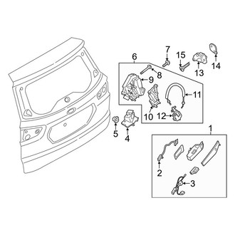 Ford OE - Back Door - Lock & Hardware