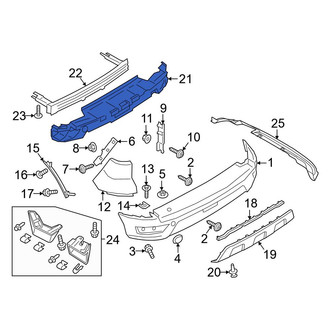 Ford OE - Rear Bumper Cover Reinforcement