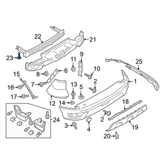 Ford OE - Bumper Impact Bar Bolt