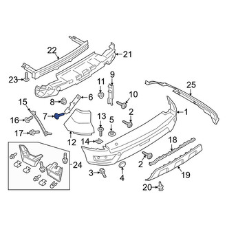 Ford OE - Door Lock Rod Cover Screw