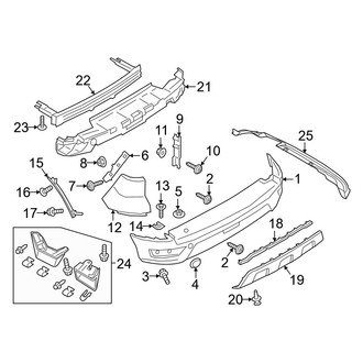 Ford OE - Rear Bumper - Bumper & Components