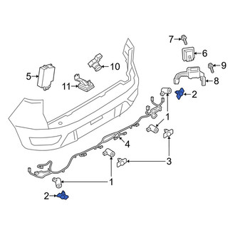 Ford OE - Outer Parking Aid Sensor Bracket