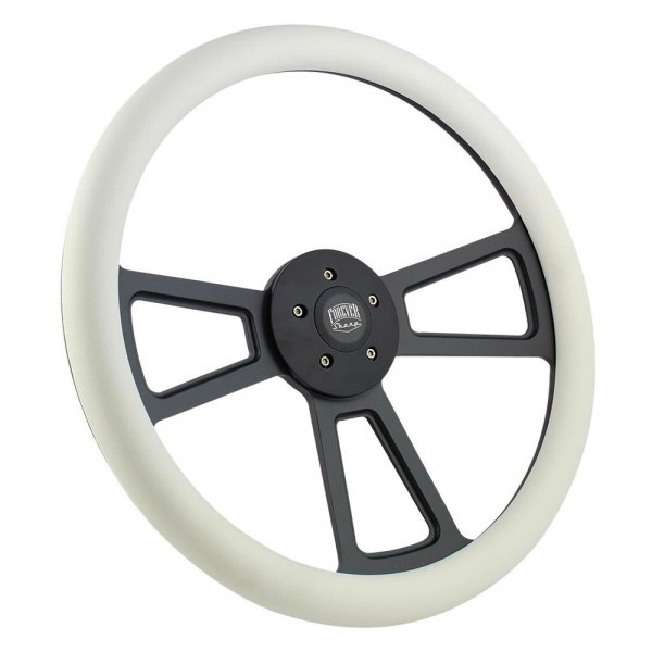 Forever Sharp® - Muscle Style Steering Wheel with Black Spokes