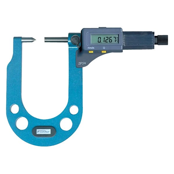 Fowler High Precision® - 0.3" to 1.3" Electronic C-Frame Disc Brake Micrometer