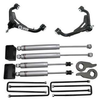 Freedom Off-Road® - 1"-3" x 1"-3" Front and Rear Leveling Torsion Keys with Shocks and Control Arms