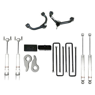 Freedom Off-Road® - 3" x 2" Front and Rear Leveling Torsion Keys with Shocks and Control Arms