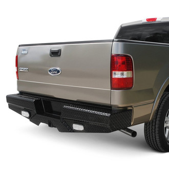 Frontier Truck Gear® - Diamond Series Full Width Black Powder Coated Rear HD Bumper
