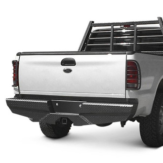Frontier Truck Gear® - Diamond Series Full Width Black Powder Coated Rear HD Bumper