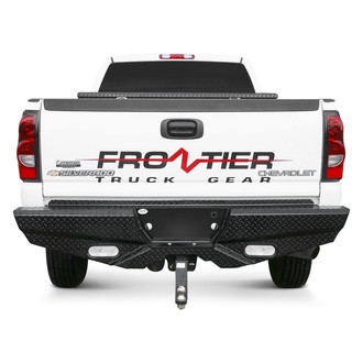 Frontier Truck Gear® - Diamond Series Full Width Black Powder Coated Rear HD Bumper