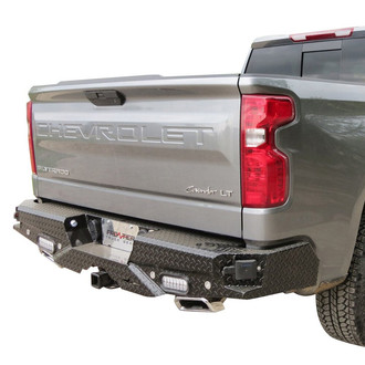 Frontier Truck Gear® - Diamond Series Full Width Black Powder Coated Rear HD Bumper