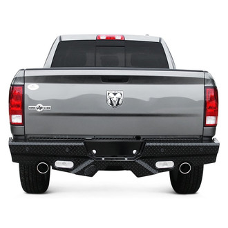 Frontier Truck Gear® - Diamond Series Full Width Black Powder Coated Rear HD Bumper
