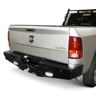 Frontier Truck Gear® - Diamond Series Full Width Black Powder Coated Rear HD Bumper