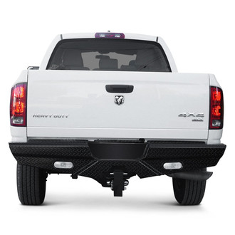 Frontier Truck Gear® - Diamond Series Full Width Black Powder Coated Rear HD Bumper