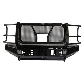 Frontier Truck Gear® - Pro Series Full Width Black Powder Coated Front HD Bumper with Full Grille Guard