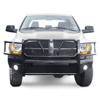 Frontier Truck Gear® - Original Series Full Width Black Powder Coated Front HD Bumper with Full Grille Guard