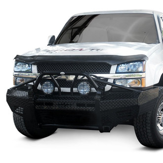 Frontier Truck Gear® - Xtreme Series Full Width Black Powder Coated Front HD Bumper with Pre-Runner Guard
