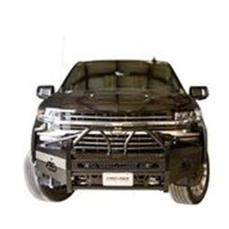 Frontier Truck Gear® - Xtreme Series Full Width Black Powder Coated Front HD Bumper with Pre-Runner Guard
