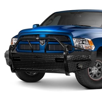 Frontier Truck Gear® - Xtreme Series Full Width Black Powder Coated Front HD Bumper with Pre-Runner Guard