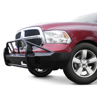 Frontier Truck Gear® - Xtreme Series Full Width Black Powder Coated Front HD Bumper with Pre-Runner Guard