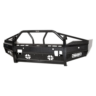 Frontier Truck Gear® - Xtreme Series Full Width Black Powder Coated Front HD Bumper with Pre-Runner Guard