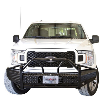 Frontier Truck Gear® - Xtreme Series Full Width Black Powder Coated Front HD Bumper with Pre-Runner Guard