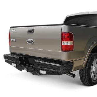 Frontier Truck Gear® - Diamond Series Full Width Black Powder Coated Rear HD Bumper