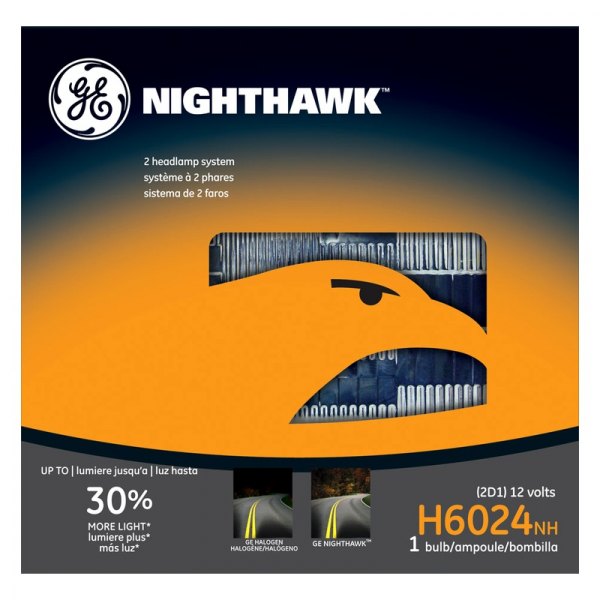 GE® - NIGHTHAWK™ 7" Round Chrome Factory Style Sealed Beam Headlight