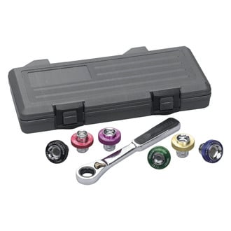 GearWrench® - 7-piece 14 mm to 19 mm Magnetic Oil Drain Plug Socket Set