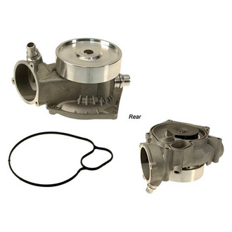 Geba® - Engine Coolant Water Pump with Gasket and Pulley
