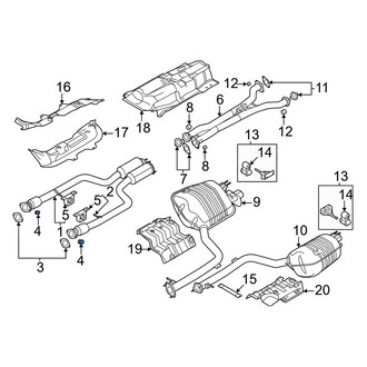 Genesis OE - Rear Exhaust Muffler Nut