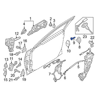 Genesis OE - Door Lock Striker Plate Screw