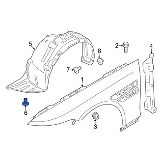Genesis OE - Floor Pan Splash Shield Clip