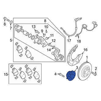 Genesis OE - Rear Wheel Bearing and Hub Assembly