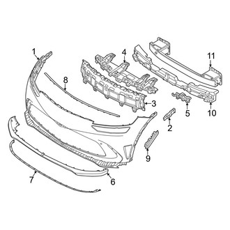 Genesis OE - Front Bumper & Grille - Bumper & Components (Base)