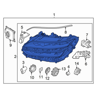 Genesis OE - Front Left Headlight Assembly