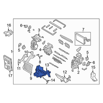 Genesis OE - Lower HVAC Unit Case