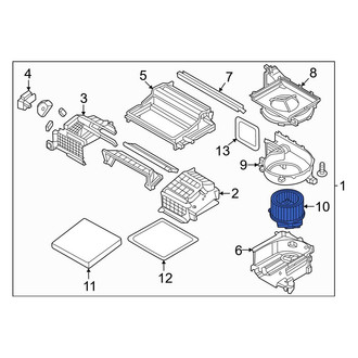 Genesis OE - HVAC Blower Motor Assembly