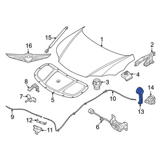 Genesis OE - Front Hood Release Handle