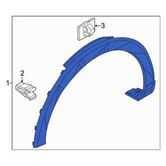 Genesis OE - Front Left Wheel Arch Molding