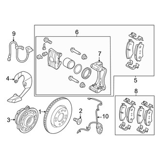 Genesis OE - Front Suspension - Brake Components (RWD)