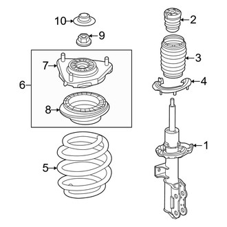 Genesis OE - Front Suspension - Struts & Components (W/O Electronic Controlled Suspension), (Advanced AWD)