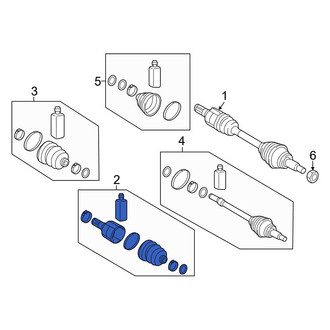 Genesis OE - Front Left Inner CV Joint Kit