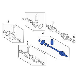 Genesis OE - Front Left Inner CV Joint Kit