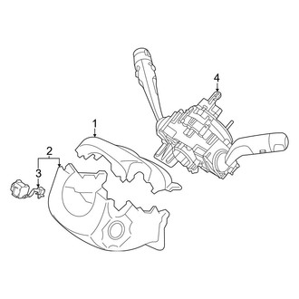 Genesis OE - Steering Column - Shroud, Switches & Levers