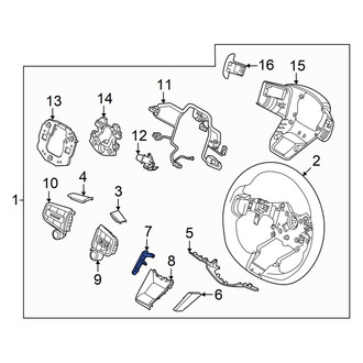 Genesis OE - Left Lower Outer Steering Wheel Trim